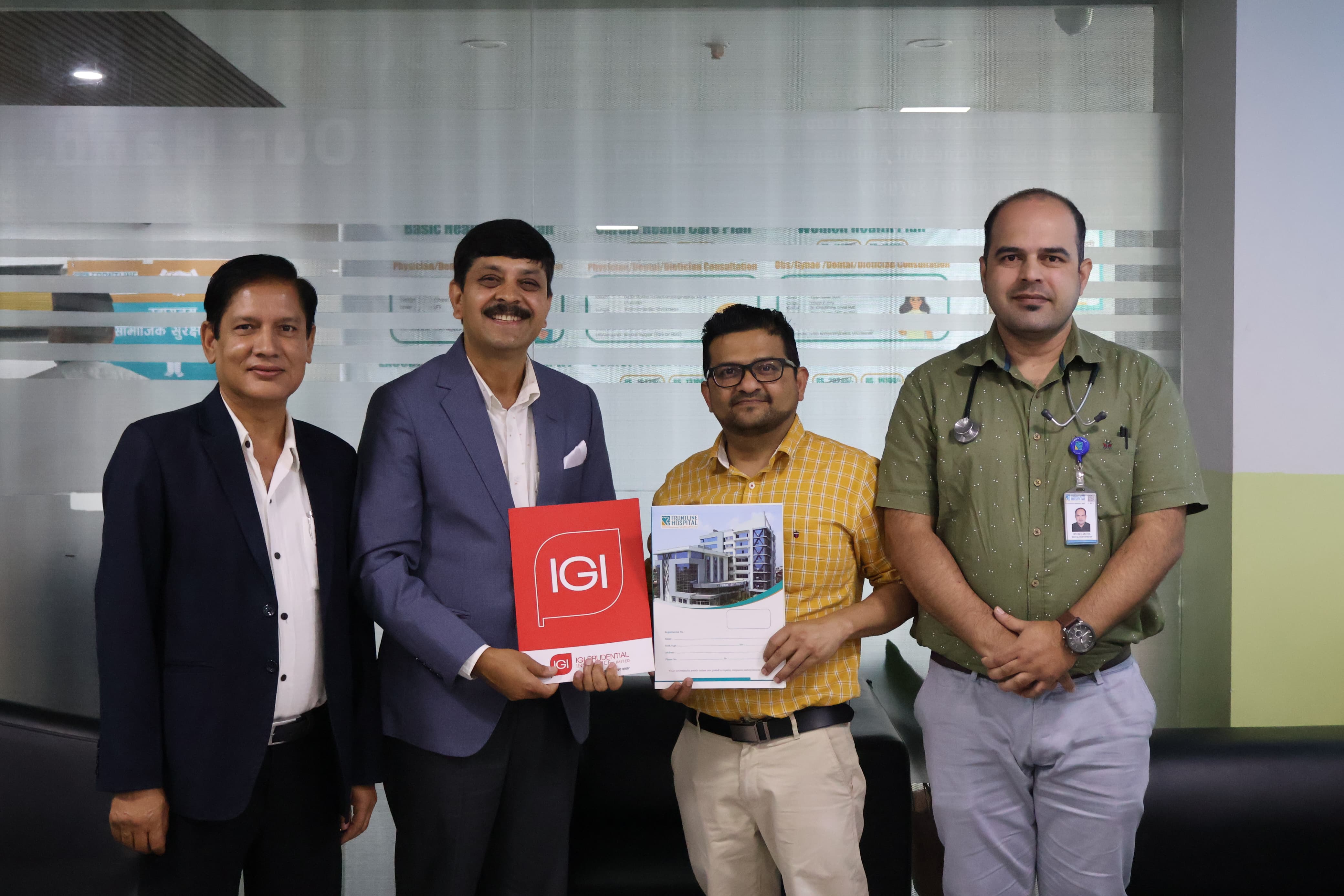 आइजीआई प्रुडेन्सियल इन्स्योरेन्स र नोबेल कलेज–फ्रन्टलाइन अस्पतालबीच नगद रहित सेवा सम्झौता